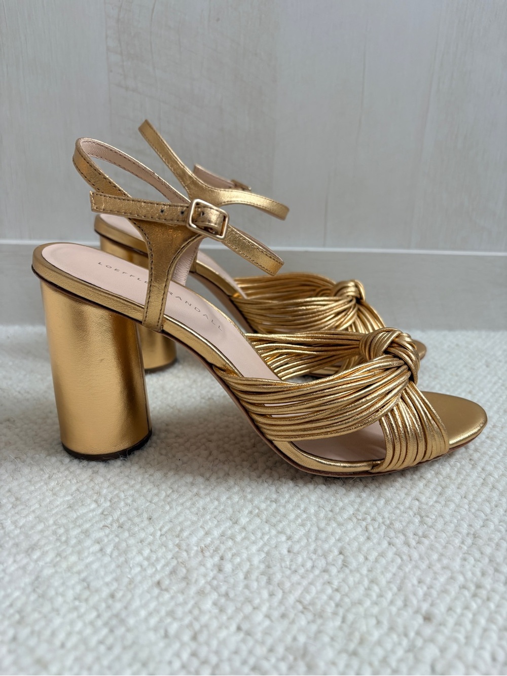 Loeffler Randall Cece Knotted Block Heel Sandals